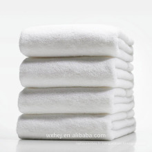 En gros 100% coton plaine Yarn Count 21S / 2 serviettes blanches hôtel